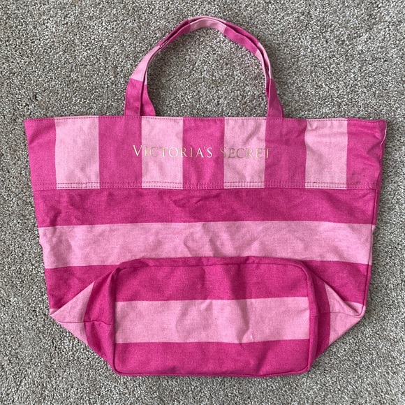 Victoria’s Secret Striped Canvas Tote Bag - Picture 1 of 8